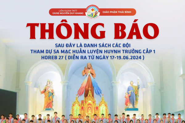 Danh sách SMS tham dự Sa Mạc huấn luyện Huynh trưởng Horeb 27