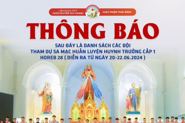 Danh sách SMS tham dự Sa Mạc huấn luyện Huynh trưởng Horeb 28