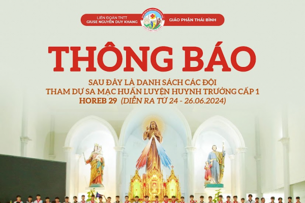 Danh sách SMS tham dự Sa Mạc huấn luyện Huynh trưởng Horeb 29