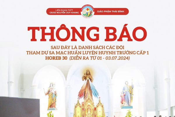 Danh sách SMS tham dự Sa Mạc huấn luyện Huynh trưởng Horeb 30