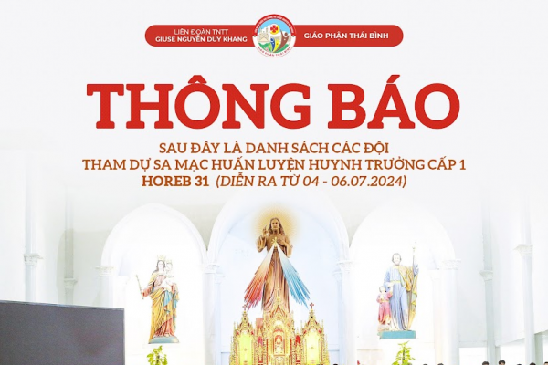 Danh sách SMS tham dự Sa Mạc huấn luyện Huynh trưởng Horeb 31